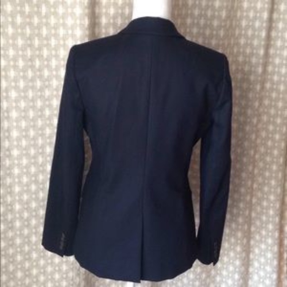 J. Crew Navy 1035 Cotton Blazer - Picture 2 of 5